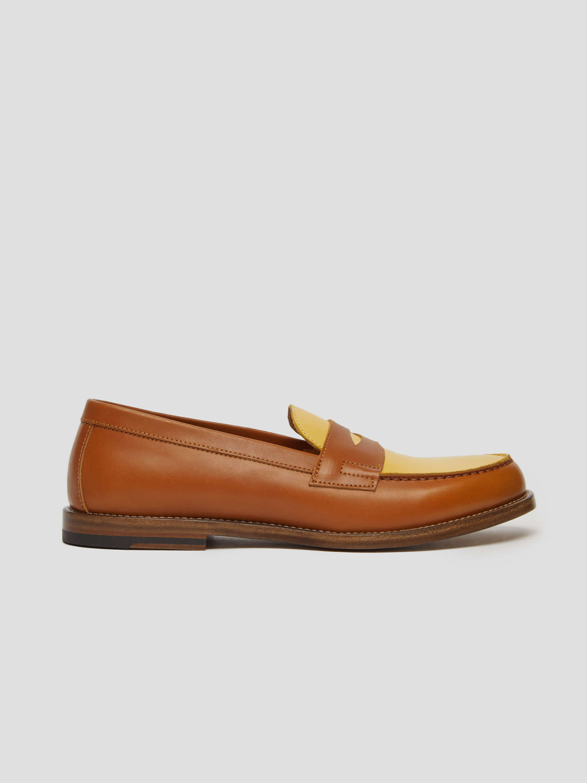 loafer 01 leather bicolor brown (only for men) 스니커즈와 구두